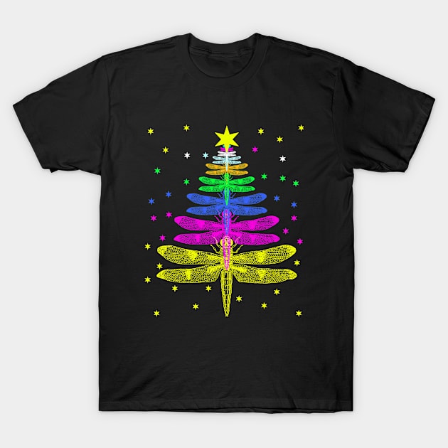 Dragonfly Christmas Tree Ornament Xmas Insect Lover Funny T-Shirt by issambak